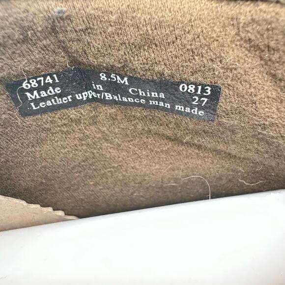 Clarks Bendables Crinkle Leather Wedge Casual Bootie Olive Green 68741 Size 8.5M - Picture 3 of 5